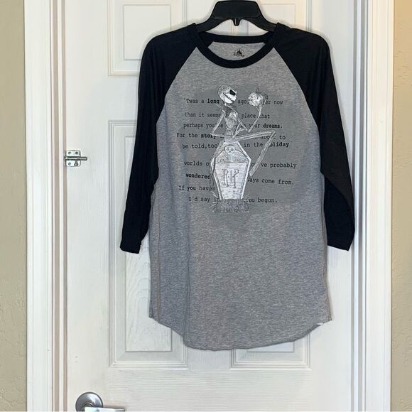 Disney Nightmare Before Christmas 3/4 Length Tee Size Medium - Picture 10 of 11